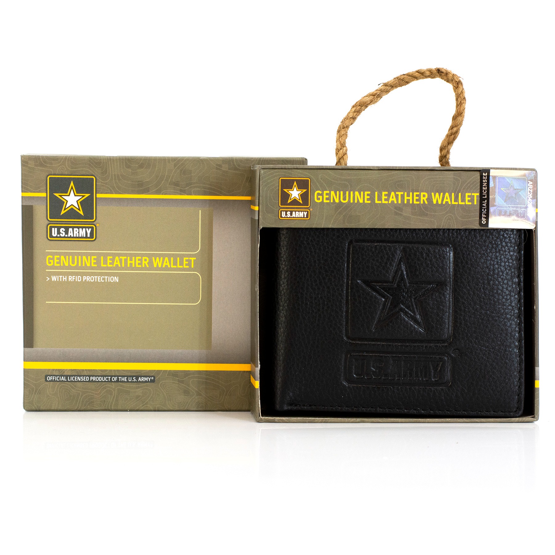 Military Licensed Genuine Leather Men's Wallet 730