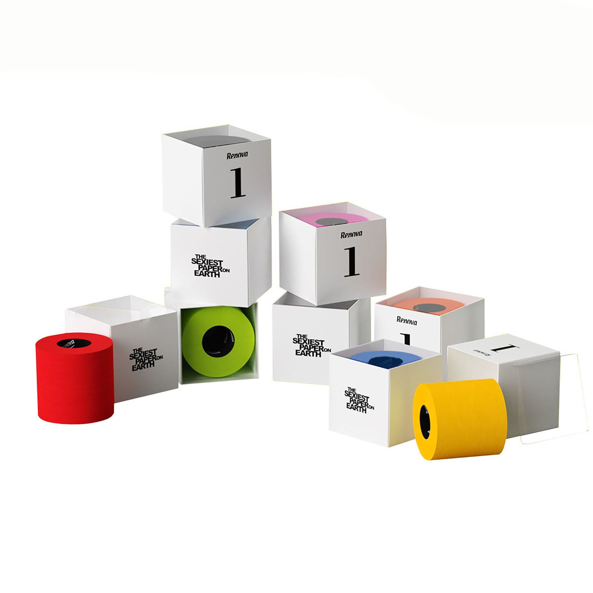 Colored Toilet Paper - Gift Box 1 Roll - 3 Ply 91